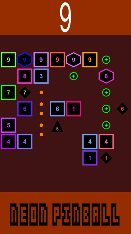 Neon Pinball-Smash bricks