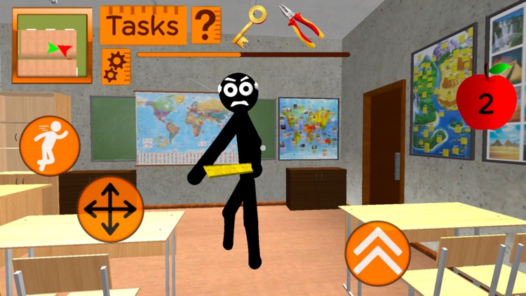 Stickman Teacher Escape screenshot-3