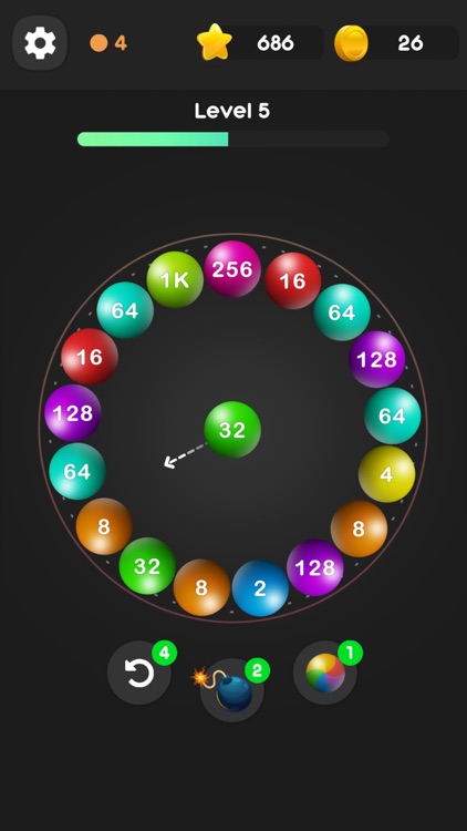 Roll Merge Balls 2048 Puzzle