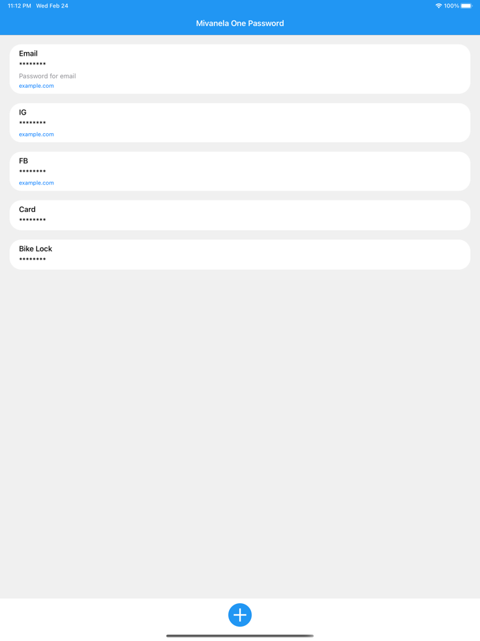 Mivanela One Password