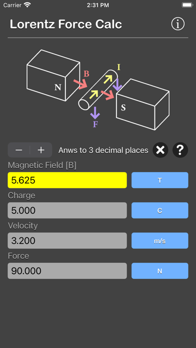 Lorentz Force Calculator screenshot 4
