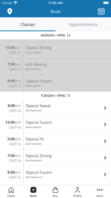 Tapout Fitness screenshot 2