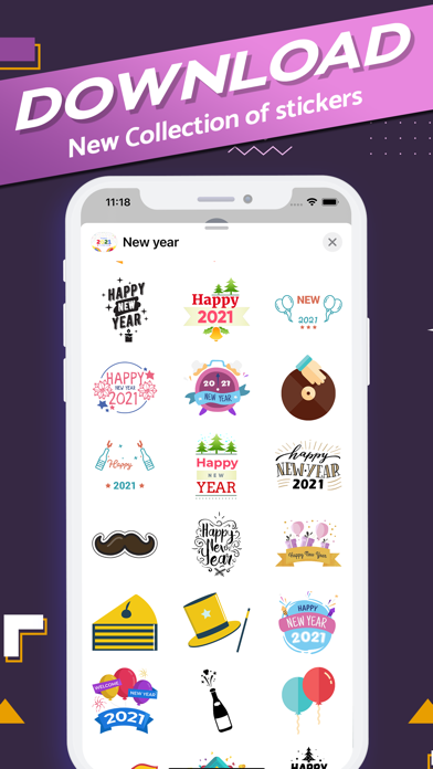 How to cancel & delete Happy New Year Wishes Stickers from iphone & ipad 2