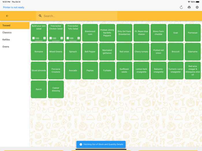 ORT - Order Receiving Terminal