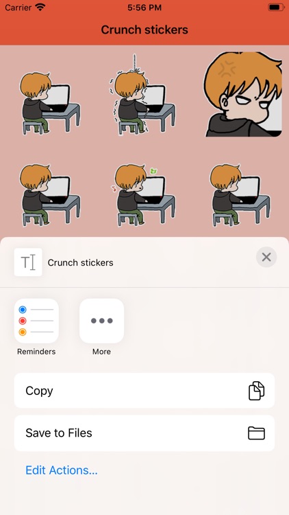 Crunch stickers