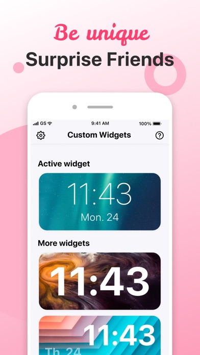 Custom Widgets - Design & Use iphone images