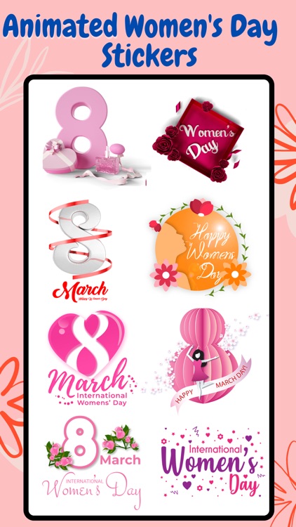Animated Women Day Stickers