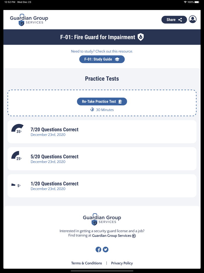 Fire Guard for Impairment F-01