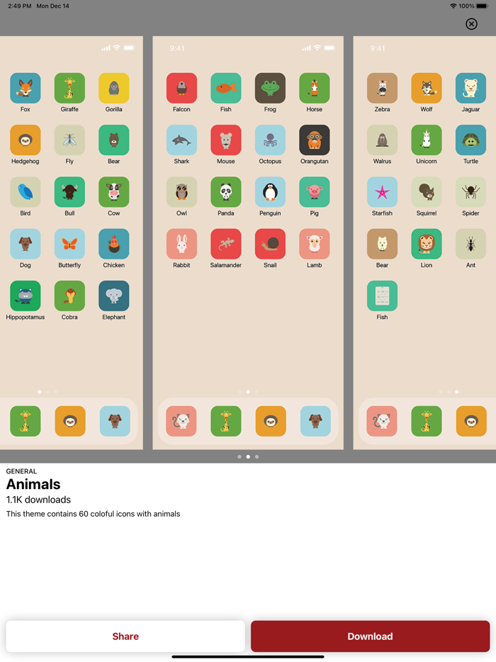 Themes - icons and widgets