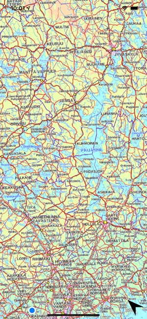 Suomen kartta App Storessa