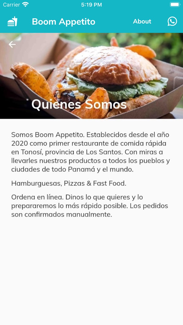 Boom Appetito App