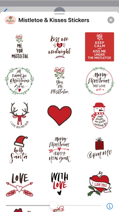 How to cancel & delete Mistletoe & Kisses for iMessage Stickers from iphone & ipad 4