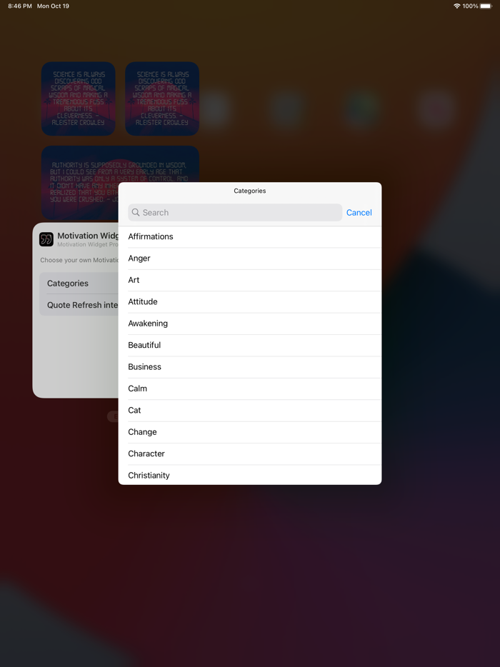 Motivation Widget Daily Quote
