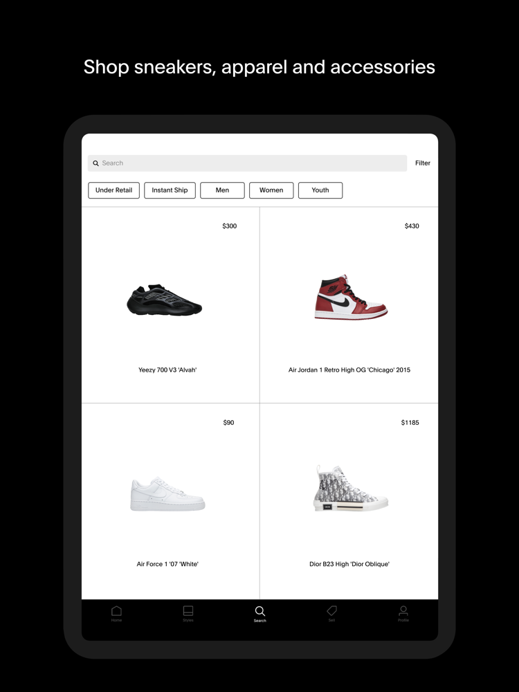 goat sneakers tracking