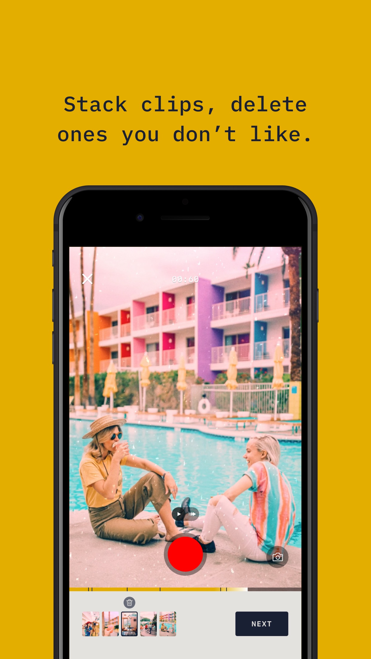 Screenshot do app RTRO - Camera by Moment
