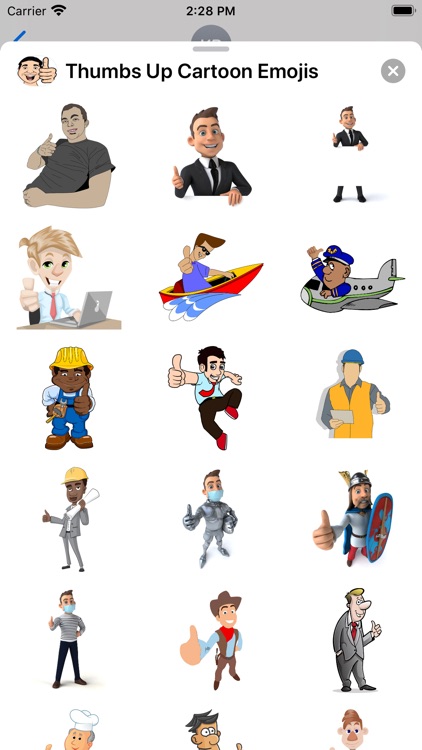 Thumbs Up Cartoon Emojis screenshot-3