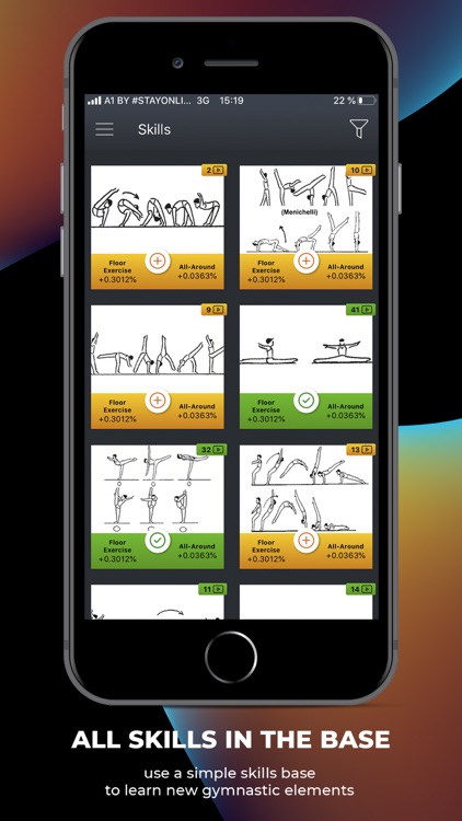 GYMES - app for gymnastics