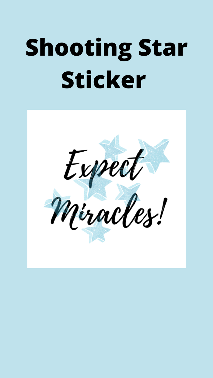 Expect Miracles Stickers