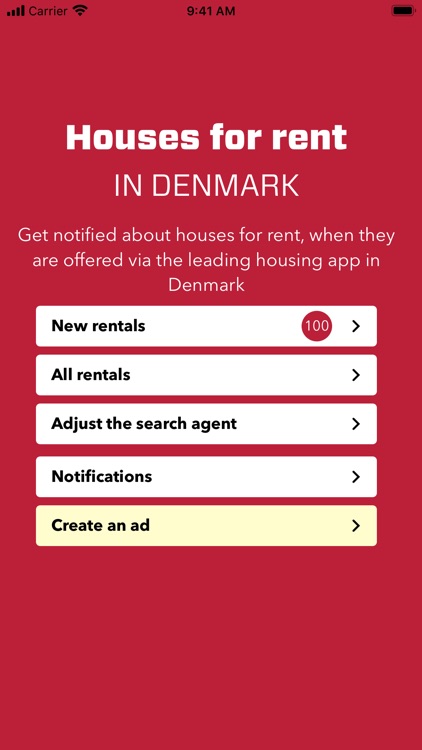 Housing for rent in Denmark
