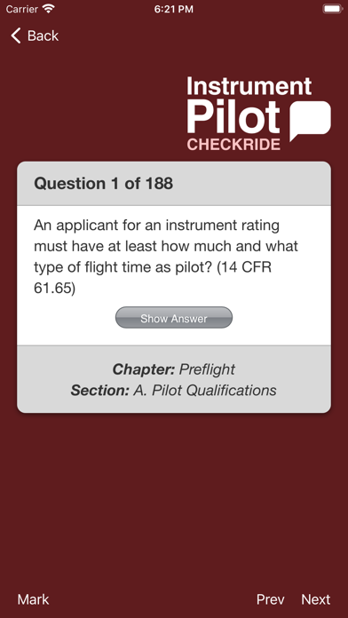 Instrument Pilot Checkride Screenshot