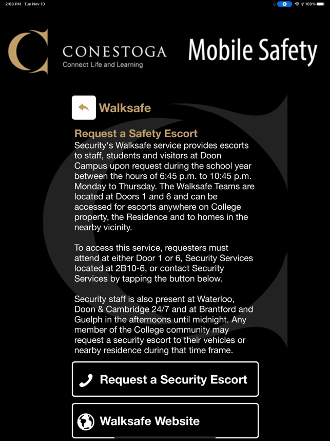 Conestoga Mobile Safety On The App Store