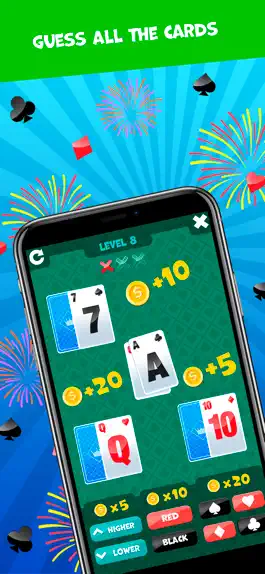 Game screenshot Higher or Lower Card Game apk