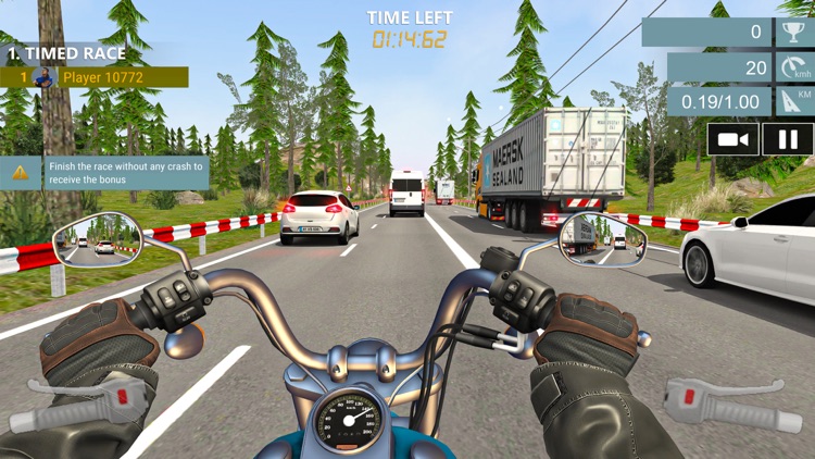 Highway Moto Traffic Racer screenshot-4