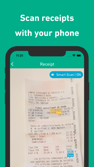 Gekko Costs - Receipt Scanner screenshot 3