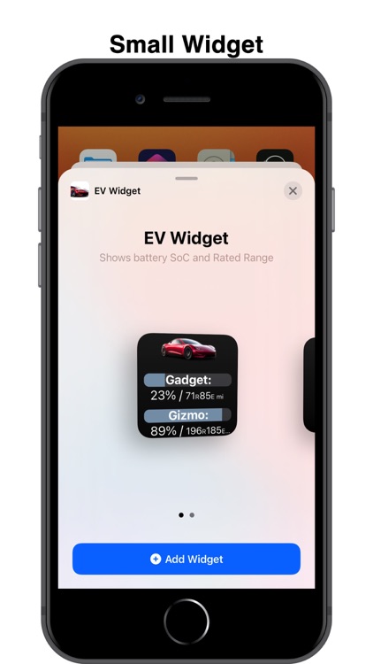 EV Widget: for Model S/X/3/Y