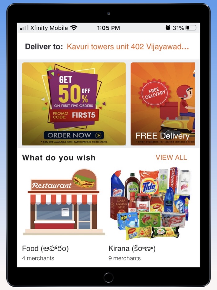 ARRTON - Food/Grocery Delivery