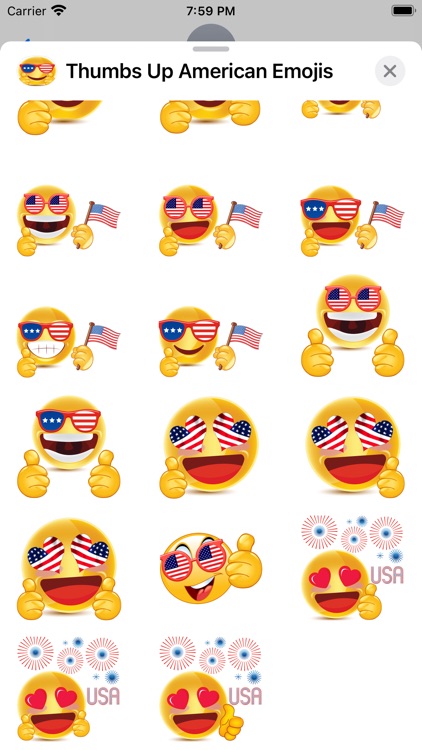 Thumbs Up American Emojis screenshot-4