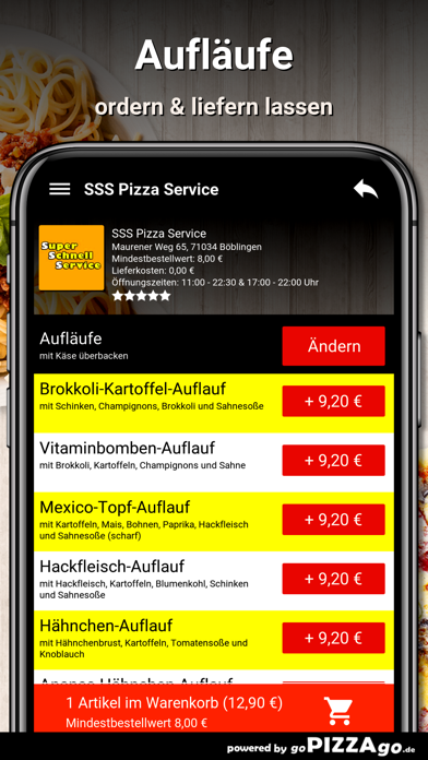 SSS Pizza Service Böblingen screenshot 6