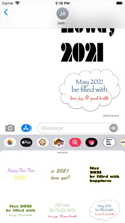 New Year 2021 Stickers
