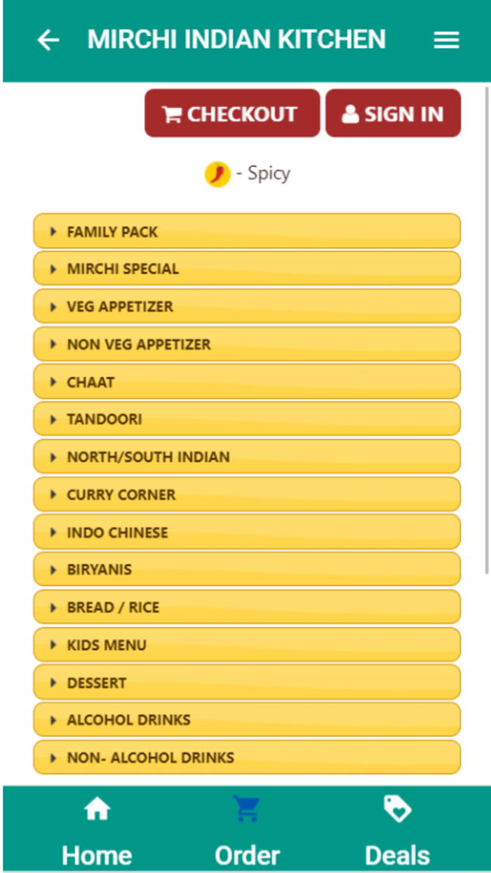 Mirchi Indian Kitchen