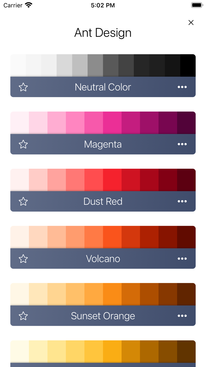 Color Card - Palette Tool