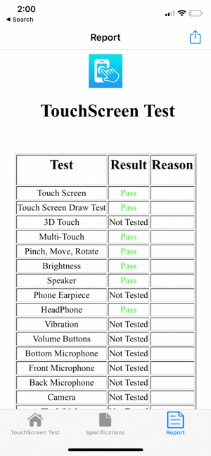 Touchscreen Test On The App Store All it is is a blank canvas that you can draw a line on with your finger. touchscreen test