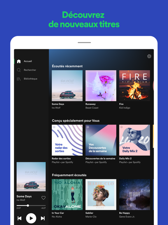 Télécharger Spotify  Musique et podcasts (Gratuit) iPhone & iPad