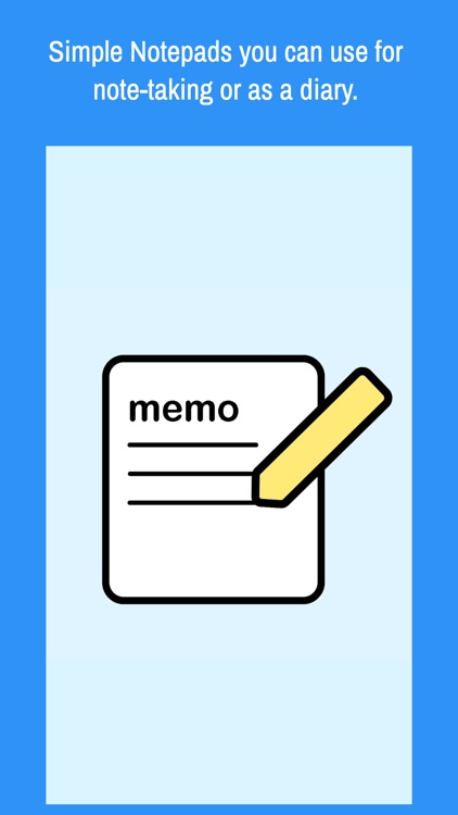 Simple Notepads - Memo, Diary screenshot-4