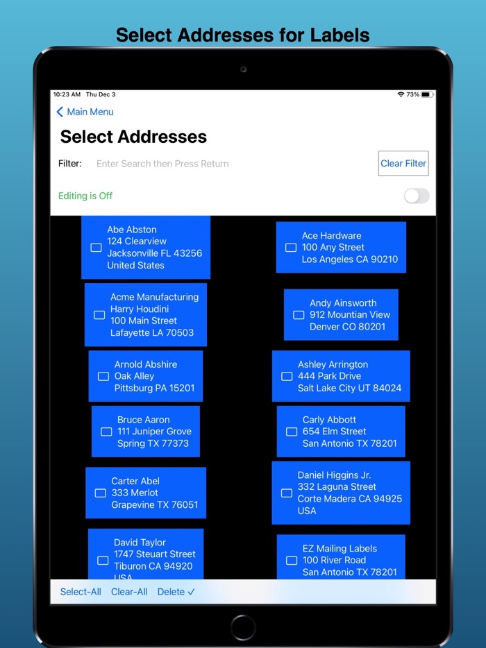 EZ Mailing Labels II