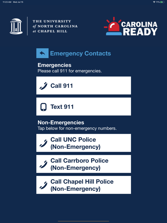 UNC Carolina Ready Safety screenshot 2