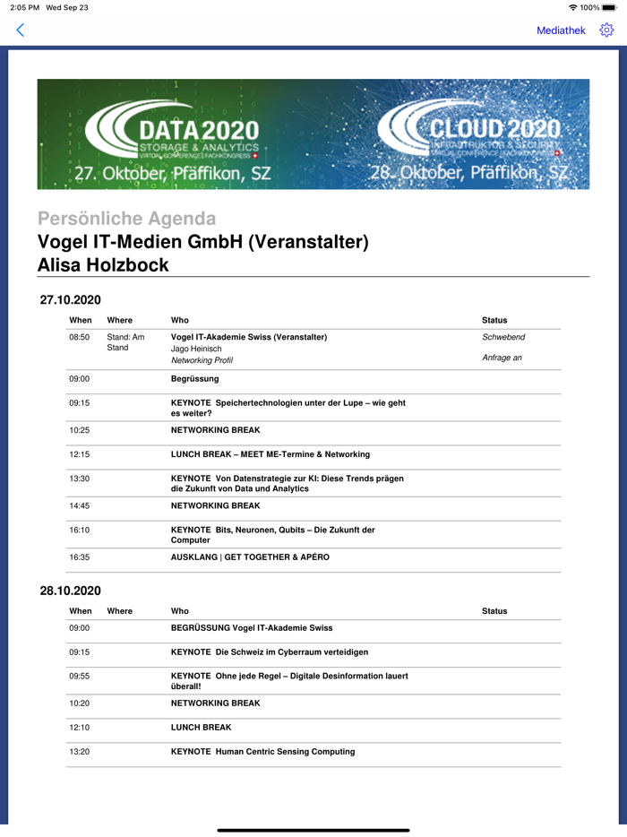 CLOUD DATA Days – Swiss