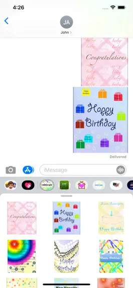 Game screenshot celebrate stickers! apk