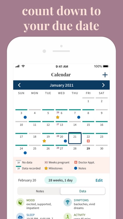 Ovia Pregnancy Tracker