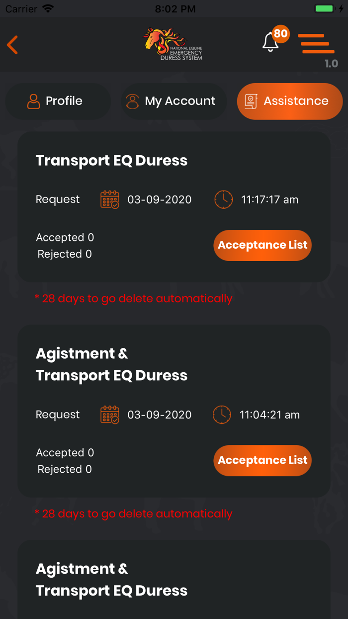 Equine Emergency Duress System