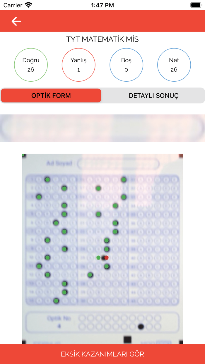 Anında Sonuç Optik