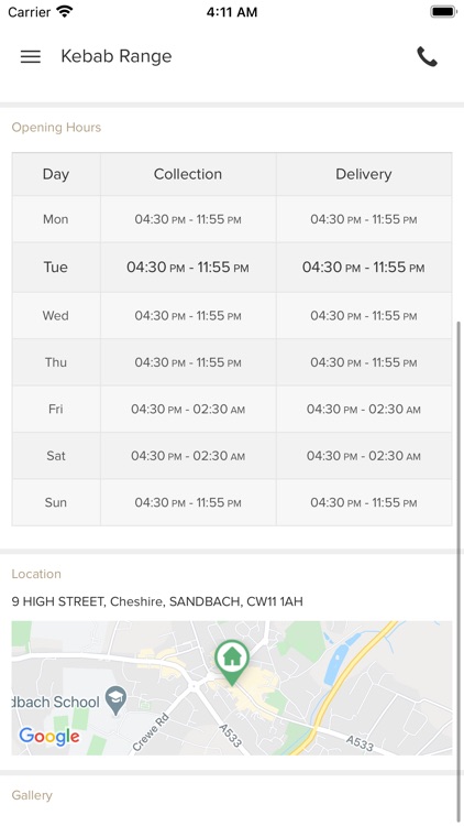 Kebab Range CW11 1AH screenshot-3