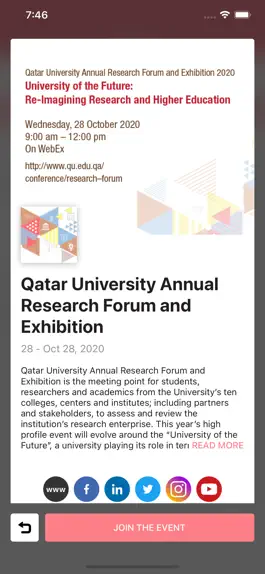 Game screenshot QU Research Forum & Exhibition apk