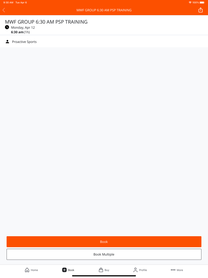 Proactive Sports Performance