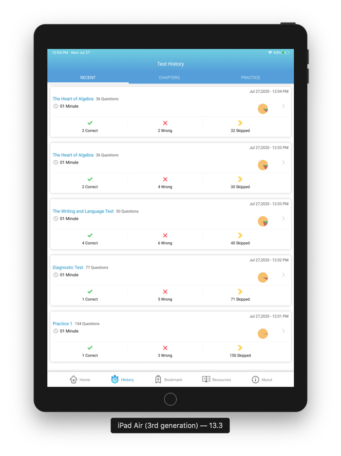 CliffsNotes SAT Test prep