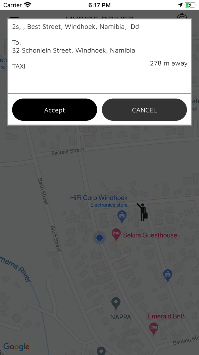 My Ride Namibia Driver